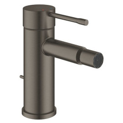 Bidė maišytuvas Grohe Essence, S dydis, su dugno vožtuvu, matinė grafito spalva (Brushed Hard Graphite)