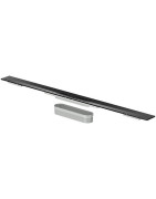 Dušo latakas ACO ShowerDrain S+, 800 mm, su juodomis grotelėmis Plate