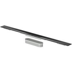 Dušo latakas ACO ShowerDrain S+, 800 mm, su juodomis grotelėmis Plate