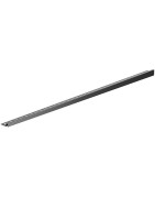 Dušo slenksčio profilis ACO ShowerStep, 1490 mm, aukštis 12.5 mm, dešinysis, juodas