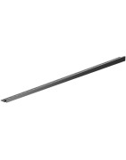 Dušo slenksčio profilis ACO ShowerStep, 1490 mm, aukštis 10 mm, kairysis, juodas