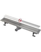 Dušo latakas Alcadrain APZ13-DOUBLE9 Fit and Go, 850 mm, nerūdijantis plienas, su dvipusėmis grotelėmis
