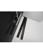 Dušo latakas Alcadrain APZ10BLACK, 850 mm, plastikinis, su juodomis grotelėmis