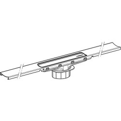 Grotelės dušo latakui Geberit CleanLine30, 30-90 cm, juodos
