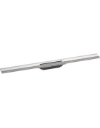 Grotelės dušo latakui Hansgrohe RainDrain Flex, 90 cm, pjaustomos, montavimui prie sienos, nerūdijantis plienas