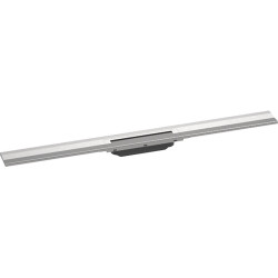 Grotelės dušo latakui Hansgrohe RainDrain Flex, 90 cm, pjaustomos, montavimui prie sienos, nerūdijantis plienas