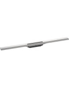 Grotelės dušo latakui Hansgrohe RainDrain Flex, 90 cm, pjaustomos, šlifuoto plieno spalva (Brushed Stainless Steel)