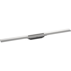 Grotelės dušo latakui Hansgrohe RainDrain Flex, 90 cm, pjaustomos, šlifuoto plieno spalva (Brushed Stainless Steel)