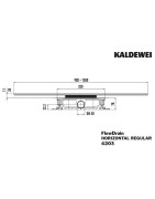 Dušo latako korpusas Kaldewei FlowDrain Horizontal Regular 4203, DN50, 0.8 l/s