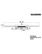 Dušo latako korpusas Kaldewei FlowDrain Horizontal Flat 4204, pažemintas, DN40, 0.63 l/s