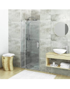Dušo durys Roth Elegant GDO1N/1100, varstomos, blizgus profilis, skaidrus stiklas
