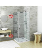 Šoninė dušo sienelė Roth Elegant GBN/900, blizgus profilis, skaidrus stiklas