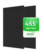 Saulės modulis Jinko Tiger Neo JKM455N-48HL4M-DB, 455 W, pilnai juodas