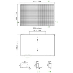 Saulės modulis Jinko Tiger Neo 3.0 JKM470N-48QL6-DB, 470 W, pilnai juodas