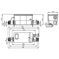Nuotekų siurblinė Wilo DrainLift MINI3-XXS-EF