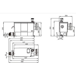 Nuotekų siurblinė Wilo DrainLift MINI3-XS/WC-EF