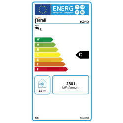 Elektrinis vandens šildytuvas Ferroli Calypso 150 HO, 150L