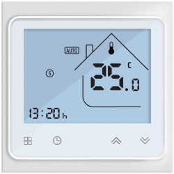 Programuojamas termostatas Spring TR002-1W, grindiniam šildymui, baltas