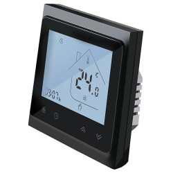 Programuojamas termostatas Spring TR002-1B, grindiniam šildymui, juodas
