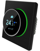 Išmanusis termostatas Spring TR7000-1WB, WiFi, su reguliavimo ratuku, juodas