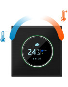 Išmanusis termostatas Spring TR7000-1WB, WiFi, su reguliavimo ratuku, juodas