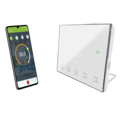 Belaidis termostatas Spring TR8000 RF, su imtuvu, WiFi, baltas