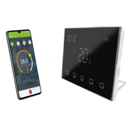 Belaidis termostatas Spring TR8000 RF, su imtuvu, WiFi, juodas