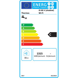 Elektrinis vandens šildytuvas Thermex ID 80 V SHADOW Wi-Fi, 67L