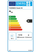 Elektrinis vandens šildytuvas Thermex Hawk 50 Flat Wi-Fi, 47.6L