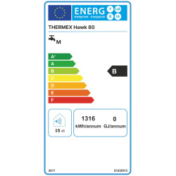 Elektrinis vandens šildytuvas Thermex Hawk 80 Flat Wi-Fi, 74.3L
