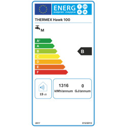 Elektrinis vandens šildytuvas Thermex Hawk 100 Flat Wi-Fi, 92.5L