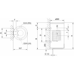 Kombinuotas vandens šildytuvas Gorenje GBK 120 E5 LN