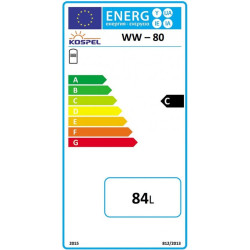 Kombinuotas vandens šildytuvas Kospel WW-80 su GRW 2.0kW tenu