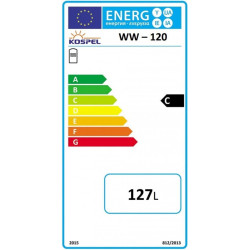 Kombinuotas vandens šildytuvas Kospel WW-120 su GRW 2.0kW tenu