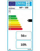 Kombinuotas vandens šildytuvas Kospel WP-100 su GRW 2.0kW tenu
