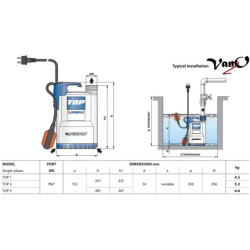 Drenažinis siurblys Pedrollo TOP 3