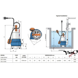 Fekalinis siurblys Pedrollo ZXm 1B/40