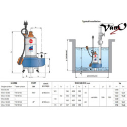 Fekalinis siurblys Pedrollo VXm 15/35
