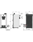 Kieto kuro katilas ADARAD Solidmaster F 8 sekcijų 45kW