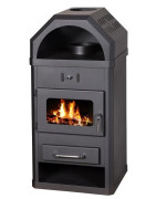 Plieninė krosnelė su šilumokaičiu Victoria LOTOS B, 10-16 kW