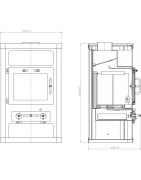 Plieninė krosnelė Victoria KOMFORT 11 KXL, 7-10 kW