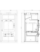 Plieninė krosnelė Victoria KOMFORT 21 KXL, 10-15 kW
