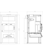 Krosnelė su šilumokaičiu Victoria KOMFORT 21 KXLB, 10-15 kW