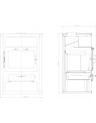 Plieninė krosnelė su šilumokaičiu Victoria CONCORD KXB, 14-18 kW