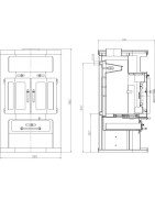 Krosnelė su šilumokaičiu Victoria FAVORIT 2 KXB, 10-15 kW