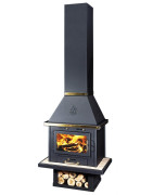 Židinys su vandens kontūru Victoria UYUT LUX NB, 14-21 kW