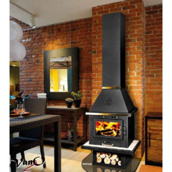 Židinys su vandens kontūru Victoria UYUT LUX NB, 14-21 kW