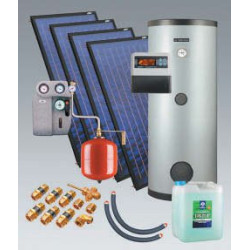 Saulės kolektorių sistema su boileriu ZSH-4/400 quattroSOL PLUS