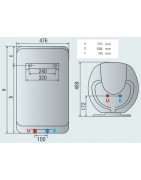 Elektrinis vandens šildytuvas Ariston SHAPE ECO EVO 80 V