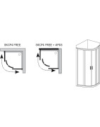 Dušo kabina Ravak Supernova SKCP4-80 Free Satin